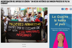 Incorporación del enfoque de género: “un hecho histórico que ningún proceso de paz ha logrado”