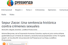 Sepur Zarco: Una sentencia histórica contra crímenes sexuales