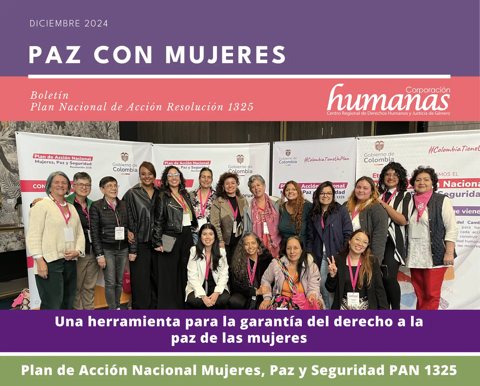 Boletín Paz con Mujeres: PAN 1325 Una herramienta para la paz